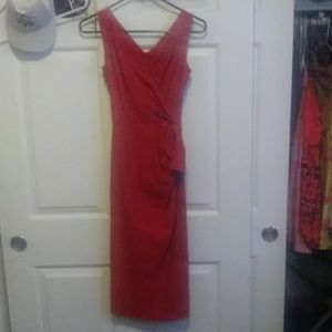 Red cocktail dress